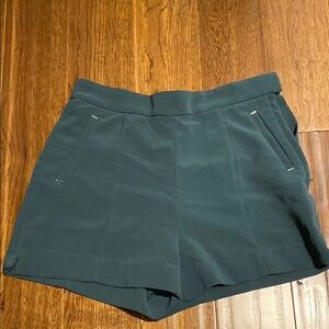 High Waist Green Women's Shorts